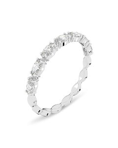 XtXL[ fB[X ANZT[ O Swarovski Vittore Marquise Cut Stack Ring in Rhodium Plated Silver Vo[