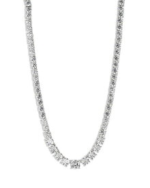 【送料無料】 ナディール レディース ネックレス・チョーカー・ペンダントトップ アクセサリー Rockstars Cubic Zirconia Collar Necklace in Rhodium Plated 16" Silver