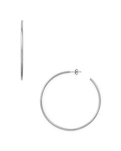 ANA fB[X ANZT[ sAXECO AQUA Large Hoop Earrings in Sterling Silver - 100% Exclusive Silver Vo[