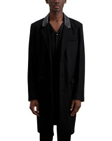 【送料無料】 ザ・クープルス メンズ コート アウター Mixed Media Button Front Overcoat Black