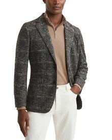 【送料無料】 レイス メンズ ジャケット・ブルゾン ブレザー アウター Box Textured Slim Fit Blazer Charcoal