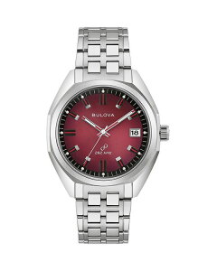 uo fB[X ANZT[ rv Bulova Classic Jet Star Watch 40mm Red/Silver bh