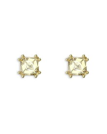 【送料無料】 スワロフスキー レディース ピアス・イヤリング アクセサリー Stilla Yellow Square Stud Earrings in Gold Tone Gold