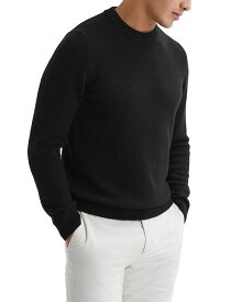 【送料無料】 レイス メンズ ニット・セーター アウター Avons Wool & Nylon Regular Fit Crewneck Sweater Black