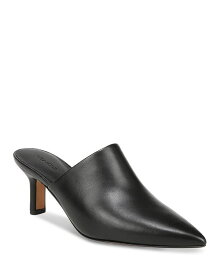 【送料無料】 ヴィンス レディース サンダル シューズ Women's Penelope Leather Pointed Toe Mules Black Leather