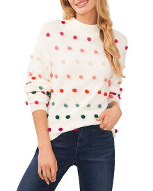 【送料無料】 セセ レディース ニット・セーター アウター Rainbow Pom Pom Sweater Antique White