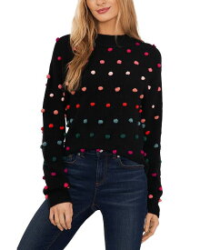 【送料無料】 セセ レディース ニット・セーター アウター Rainbow Pom Pom Sweater Rich Black