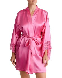 【送料無料】 インブルーム レディース ナイトウェア アンダーウェア Love Story Luxe Satin Wrap Robe Hot Pink