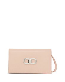 【送料無料】 フェラガモ レディース ハンドバッグ バッグ Double Gancini Mini Bag Nylund Pink/Optic White/Silver