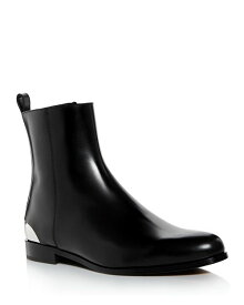 【送料無料】 アレキサンダー・マックイーン メンズ ブーツ・レインブーツ シューズ Men's Side Zip Boots Black/Silver