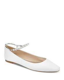 【送料無料】 バッジェリーミシュカ レディース パンプス シューズ Women's London Pointed Toe Ankle Strap Flats White