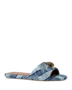yz J[gWFCK[h fB[X T_ V[Y Women's Kensington Square Toe Crystal Eagle Head Blue Slide Sandals Navy