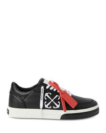 【送料無料】 オフ-ホワイト メンズ スニーカー シューズ Men's Low Vulcanized Lace Up Sneakers Black/Silver