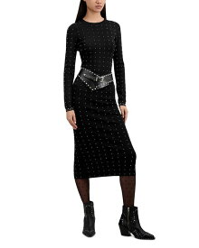 【送料無料】 ザ・クープルス レディース ワンピース トップス Studded Midi Dress Black