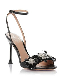 【送料無料】 ヴァレンティノ レディース サンダル シューズ Women's Ankle Strap Embellished High Heel Sandals Black