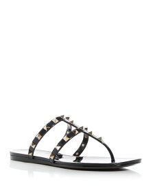 【送料無料】 ヴァレンティノ レディース サンダル シューズ Women's Slip On Thong Embellished Sandals Black