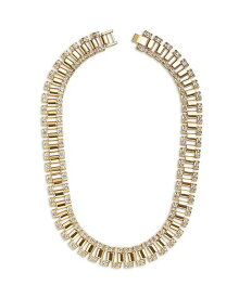 【送料無料】 バウブルバー レディース ネックレス・チョーカー・ペンダントトップ アクセサリー Ashton Pave Link Collar Necklace in Gold Tone 18" Gold