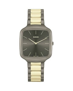 h fB[X ANZT[ rv RADO True Square Thinline x Le Corbusier Watch 37mm x 43mm Gray/Gold O[