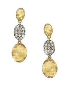 �}���R �r�`�F�S ���f�B�[�X �A�N�Z�T���[ �s�A�X�E�C�������O Marco Bicego Diamond Siviglia Earrings in 18K Yellow Gold with Pave Diamonds White/Gold �z���C�g