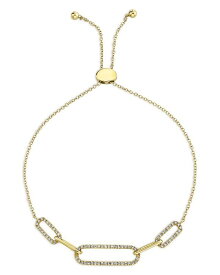 【送料無料】 ムーン & メドウ レディース ブレスレット・バングル・アンクレット アクセサリー 14K Yellow Gold Diamond Paperclip Link Bracelet Gold