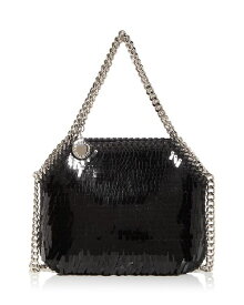 【送料無料】 ステラマッカートニー レディース ショルダーバッグ バッグ Mini Falabella Sequin Shoulder Bag Black