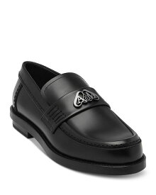 【送料無料】 アレキサンダー・マックイーン レディース スリッポン・ローファー シューズ Women's Slip On Embellished Loafer Flats Black/Silver