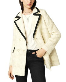 【送料無料】 バッシュ レディース コート アウター Fiara Notched Oversized Coat Off White