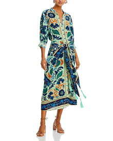 【送料無料】 ファーム レディース ワンピース トップス Ocean Tapestry Midi Dress - 100% Exclusive Ocean Tapestry Green