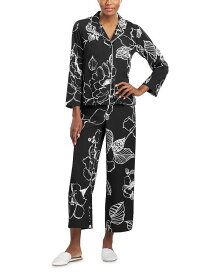 【送料無料】 ナトリ レディース ナイトウェア アンダーウェア Juliette Printed Satin Pajama Set Black Combo