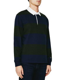 【送料無料】 エージー メンズ シャツ トップス Wade Long Sleeve Rugby Shirt Deep Forest