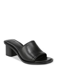 【送料無料】 ヴィンス レディース サンダル シューズ Women's Donna Leather Mule Sandals Black Leather