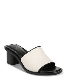 【送料無料】 ヴィンス レディース サンダル シューズ Women's Donna Leather Mule Sandals Milk White Leather