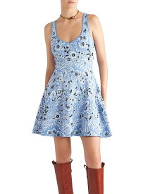 【送料無料】 エトロ レディース ワンピース トップス Floral Knit Mini Dress Light Blue