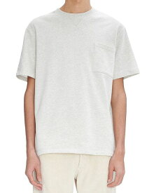 【送料無料】 アーペーセー メンズ Tシャツ トップス Johnny Short Sleeve Crewneck Pocket Tee Ecru Chine