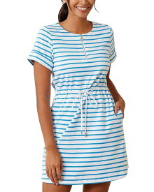 【送料無料】 トッミーバハマ レディース ワンピース トップス Jovanna Stripe Dress White/Blue