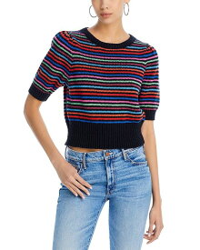 【送料無料】 マザー レディース ニット・セーター アウター The Powder Puff Striped Sweater Lite Bright