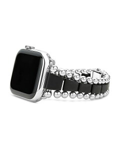 ���S�X ���f�B�[�X �A�N�Z�T���[ �r���v T�V���c LAGOS Smart Caviar Black Ceramic & Stainless Steel Apple? Watch Bracelet 42mm - 100% Exclusive Black/Silver �u���b�N