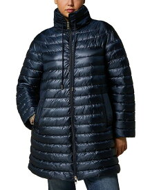 【送料無料】 マリナリナルディ レディース ジャケット・ブルゾン アウター Water Resistant Long Quilted Jacket Ultramarine