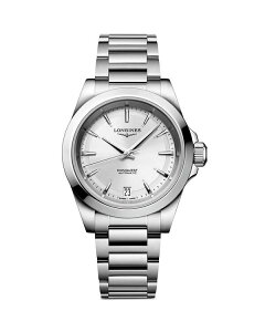 �����W�� ���f�B�[�X �A�N�Z�T���[ �r���v Longines Conquest Watch 34mm Silver �V���o�[