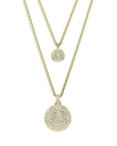 【送料無料】 スワロフスキー レディース ネックレス・チョーカー・ペンダントトップ アクセサリー Meteora Layered Pendant Necklace 15" Gold