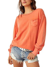 【送料無料】 フリーピープル レディース シャツ トップス Cotton Fade Into You Long Sleeve Top Mandarin