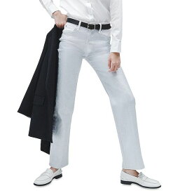 【送料無料】 ラグアンドボーン レディース デニムパンツ ジーンズ ボトムス Harlow High Rise Straight Jeans in Coated Silver Coated Silver