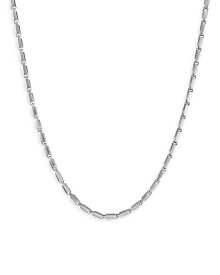 【送料無料】 デイビット・ユーマン メンズ ネックレス・チョーカー・ペンダントトップ アクセサリー Men's Sterling Silver Chain Faceted Link Necklace 24" 3mm Silver