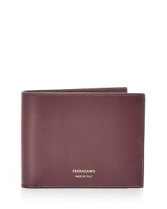 tFK Y ANZT[ z U[ Ferragamo Leather Bifold Wallet Dark Barolo