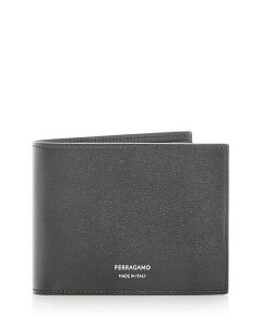 tFK Y ANZT[ z U[ Ferragamo Leather Bifold Wallet Nero