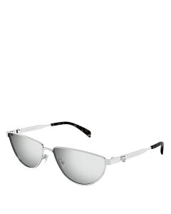 ALT_[E}bNC[ fB[X ANZT[ TOXEACEFA Alexander McQUEEN Floating Skull Metal Cat Eye Sunglasses 60mm Silver/Silver Mirrored Solid Vo[
