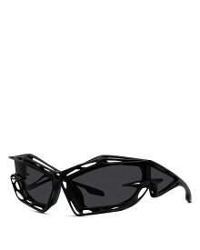 【送料無料】 ジバンシー レディース サングラス・アイウェア アクセサリー GIV CUT CAGE Geometric Sunglasses 70mm Black/Gray Solid