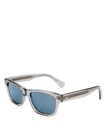 【送料無料】 オリバーピープルズ レディース サングラス・アイウェア アクセサリー Rosson Square Sunglasses 53mm Gray/Blue Solid