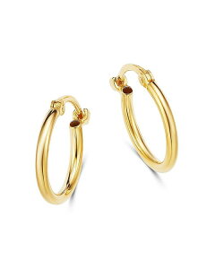 [ & hE fB[X sAXECO ANZT[ 14K Yellow Gold Tiny Hoop Earrings - 100% Exclusive Gold