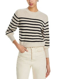 【送料無料】 ヴァネッサ ブリューノ レディース ニット・セーター アウター Astrid Merino Wool Stripe Sweater Beige/Noir